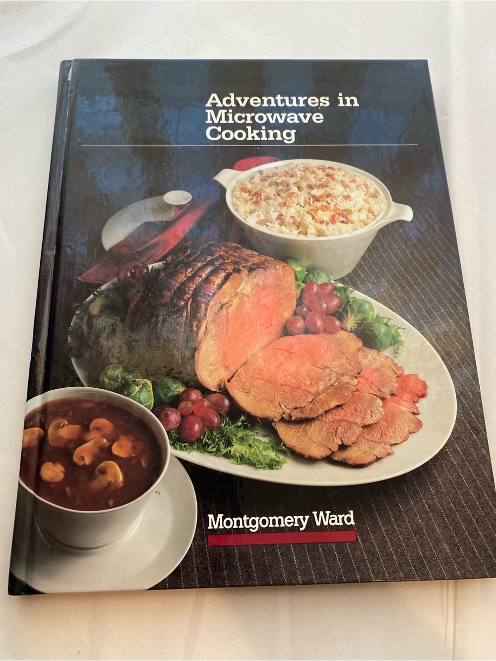 Vintage Montgomery Ward Adventures in Microwave Cooking Cookbook - Black